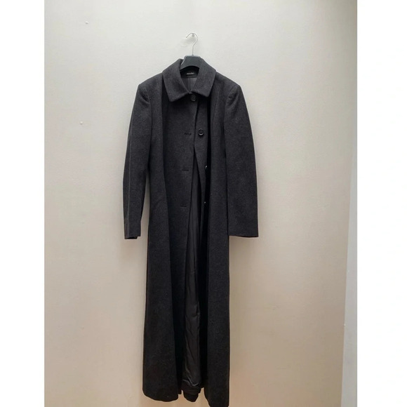 Cinzia Rocca Due - Designer Made in Italy Long Wool Coat - Picture 2 of 7